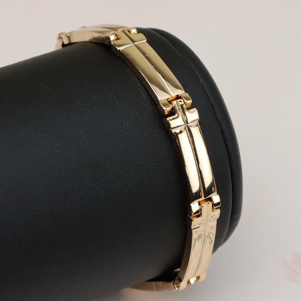 Elegant Rose Gold Plated Zigzag Link Bracelet For Women Xpbl0869
